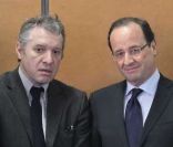 François Hollande et Thierry Rey le 11 février 2012 à Créteil