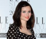 Sophie Ellis-Bextor se démarquait des autres invités grâce à son <em>baby bump</em>. Londres, le 13 février 2012.