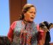 Gladys Cohen lors de la présentation de la pièce, Piège à Matignon, au théâtre du Gymnase, le 16 février 2012