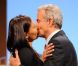 Philippe Bardy et Nathalie Marquay-Pernaut lors de la présentation de la pièce, Piège à Matignon, au théâtre du Gymnase, le 16 février 2012