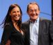 Jean-Pierre Pernaut et Nathalie Marquay lors de la présentation de la pièce, Piège à Matignon, au théâtre du Gymnase, le 16 février 2012