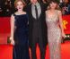 Holliday Grainger, Robert Pattinson et Christina Ricci sur le tapis rouge à l'occasion de la projection de  Bel Ami  à Berlin, dans le cadre du 62e Festival international du film de Berlin, le vendredi 17 février 2012.