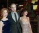 Holliday Grainger, Robert Pattinson et Christina Ricci sur le tapis rouge à l'occasion de la projection de  Bel Ami  à Berlin, dans le cadre du 62e Festival international du film de Berlin, le vendredi 17 février 2012.