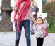 Photos exclusives : Alessandra Ambrosio va chercher sa fillette Anja à l'école de 14 février 2012