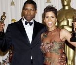 Halle Berry et Denzel Washington, en février 2002.