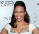 La star de Mission : Impossible - Ghost Protocol Paula Patton était sublime dans sa robe Marchesa lors du déjeuner organisé par le magazine Essence. Beverly Hills, le 23 février 2012.