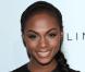 L'actrice Tika Sumpter, habillée d'une robe en dentelle LaQuan Smith, assistait au déjeuner Black Women in Hollywood du magazine Essence. Beverly Hills, le 23 février 2012.