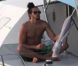 Joakim Noah profite de ses vacances et fête son anniversaire sur l'île de Saint-Barthélemy le 25 février 2012