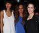 Belle brochette de jolies filles ! Sonia Rolland, Amel Bent et Sabrina Ouazani lors de la soirée Matrix Fitness Party au VIP de Paris. Le 17 mars 2012