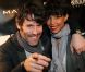 Sonia Rolland et son amoureux Jalil Lespert lors de la soirée Matrix Fitness Party au VIP de Paris. Le 17 mars 2012