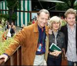 William Leymergie, sa femme et son fils à Roland Garros
