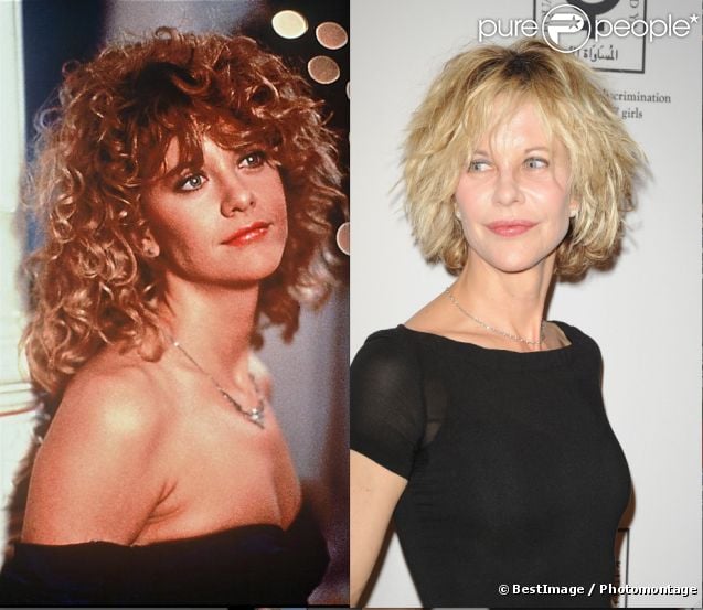 Meg Ryan en 1993 / 2012 : la métamorphose d'une star de la comédie romantique des années 90.
