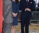 Le prince William et la duchesse Catherine au Goldsmiths Hall le 26 avril 2012 pour une soirée caritative avec des soldats ayant participé en début d'année à la reconstitution de la "course au Pôle Sud" pour le centenaire du duel des explorateurs Scott et Amundsen.