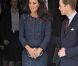 Le prince William et la duchesse Catherine au Goldsmiths Hall le 26 avril 2012 pour une soirée caritative avec des soldats ayant participé en début d'année à la reconstitution de la "course au Pôle Sud" pour le centenaire du duel des explorateurs Scott et Amundsen.