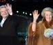 La reine Beatrix des Pays-Bas recevait le 6 mai 2012 la visite officielle du nouveau président allemand Joachim Gauck.