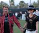 Johnny Hallyday et Laeticia à Coachella, le 14 avril 2012.