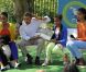 Barack, Michelle Obama et leurs filles Malia et Sacha à Washington le 9 avril 2012.