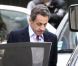 Nicolas Sarkozy quitte son domicile du XVIe arrondissement, direction Marrakech, le 16 mai 2012.