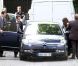 Nicolas Sarkozy et Carla Bruni quittent leur domicile du XVIe arrondissement, direction Marrakech, le 16 mai 2012.