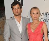 Joshua Jackson et Diane Kruger, un couple très chic lors de la soirée Calvin Klein à la villa Saint Georges. Cannes, le 17 mai 2012.