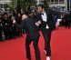 L'équipe des Kaïra Shopping accompagnée d'Eric et Ramzy lors de la montée des marches le 21 mai 2012 dans le cadre du Festival de Cannes lors de la présentation du film d'Alain Resnais Vous n'avez encore rien vu