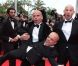 L'équipe des Kaïra Shopping et Ramzy Bédia le 21 mai 2012 lors de la montée des marches pour la présentation du film Vous n'avez encore rien vu dans le cadre du 65ème Festival de Cannes