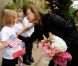Valérie Trierweiler en visite dans un lycée français de Chicago, le 21 mai 2012.