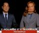 Valérie Trierweiler et François Hollande dans  Les Guignols de l'Info , sur Canal+, le 22 mai 2012.