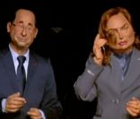 Valérie Trierweiler (au téléphone avec Obama) dans <em>Les Guignols de l\'Info</em>, sur Canal+, le 22 mai 2012.