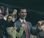 Letizia et Felipe d'Espagne au match Espagne-Russie, le 10/06/08