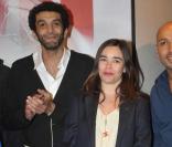 Eric Judor, Elodie Bouchez et Ramzy Bedia à la projection du film Seuls Two le 12 Juin 2008
