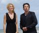 Alice Taglioni et Patrick Bruel lors du photocall Paris - Manhattan, au Festival du film de Cabourg, le 16 juin 2012