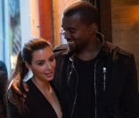 Kim Kardashian et Kanye West vont dîner au restaurant Ferdi, à Paris, le 17 juin 2012