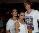 Isabella, David et Sergueï ( Secret Story 6) au Duplex, discothèque parisienne, le mardi 19 juin 2012.