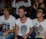 David, Alexandre et Sergueï ( Secret Story 6 ) au Duplex, discothèque parisienne, le mardi 19 juin 2012.