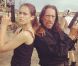 Jessica Alba et Danny Trejo sur le tournage de  Machete Kills  de Robert Rodriguez, en juin 2012.