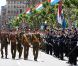 La famille grand-ducale de Luxembourg s'est rassemblée pour le Te Deum en la cathédrale Notre-Dame et la parade militaire de la Fête nationale, le 23 juin 2012.