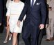 Le prince Felix et la princesse Alexandra. La famille grand-ducale de Luxembourg s'est rendue à pied place Guillaume II, à Luxembourg, pour la retraite aux flambeaux et l'aubade de la musique militaire, le 22 juin 2012, à la veille de la Fête nationale.
