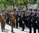 La famille grand-ducale de Luxembourg s'est rassemblée pour le Te Deum en la cathédrale Notre-Dame et la parade militaire de la Fête nationale, le 23 juin 2012.