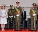 La famille grand-ducale de Luxembourg s'est rassemblée pour le Te Deum en la cathédrale Notre-Dame et la parade militaire de la Fête nationale, le 23 juin 2012.