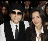 Jean-Luc Delarue et sa femme Anissa Khel le 21 janvier 2012 à Paris