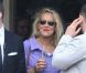 Jerry Hall au mariage de Jade Jagger au Aynhoe Park Hotel à Banbury, le 30 juin 2012.