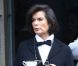 Bianca Jagger au mariage de sa fille Jade Jagger au Aynhoe Park Hotel à Banbury, le 30 juin 2012.