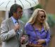 Jerry Hall au mariage de Jade Jagger au Aynhoe Park Hotel à Banbury, le 30 juin 2012.