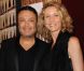 Zuhair Murad et Alexandra Lamy en backstage à l'hôtel Westin. Paris, le 4 juillet 2012.