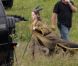 Angelina Jolie sur le tournage de  Maleficent . Juin 2012.