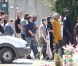 Obsèques de Mouss Diouf, le 9 juillet 2012, à Auriol. Sa fille aînée Tessa, Omar Sy et son épouse, et tous ses proches sont venus lui dire au revoir...