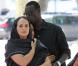 Omar Sy et son épouse Hélène aux obsèques de Mouss Diouf, le 9 juillet 2012, à Auriol.
