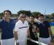 Ilie Nastase, Cyril Hanouna et Fabrice Santoro, lors du tournoi  Classic Tennis Tour , les jeudi 12 et vendredi 13 juillet à St-Tropez.