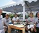 Mansour Bahrami, Cédric Pioline et David Ginola, lors du tournoi  Classic Tennis Tour , les jeudi 12 et vendredi 13 juillet à St-Tropez.